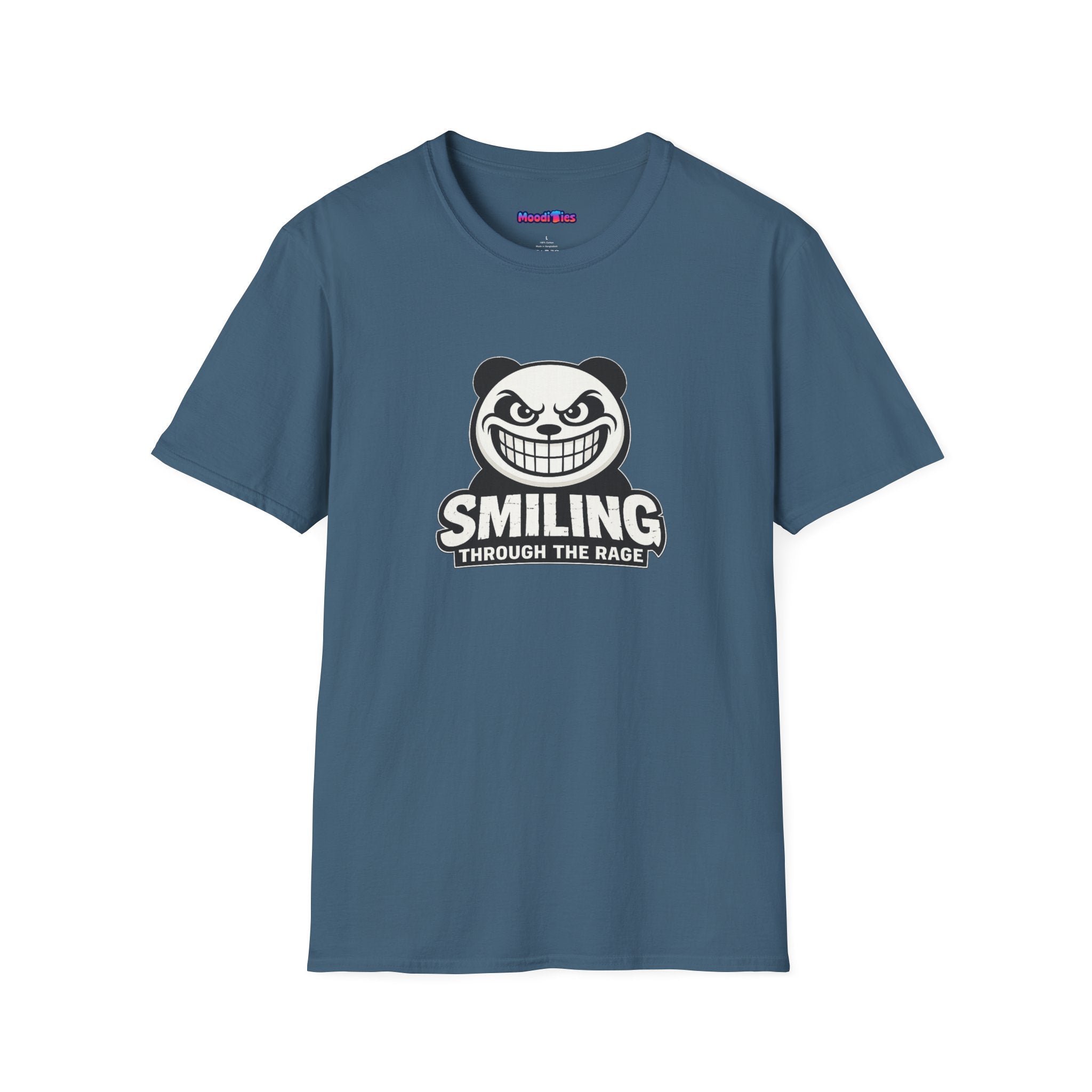 "Smiling Through The Rage" Fierce Grinning Panda T-Shirt