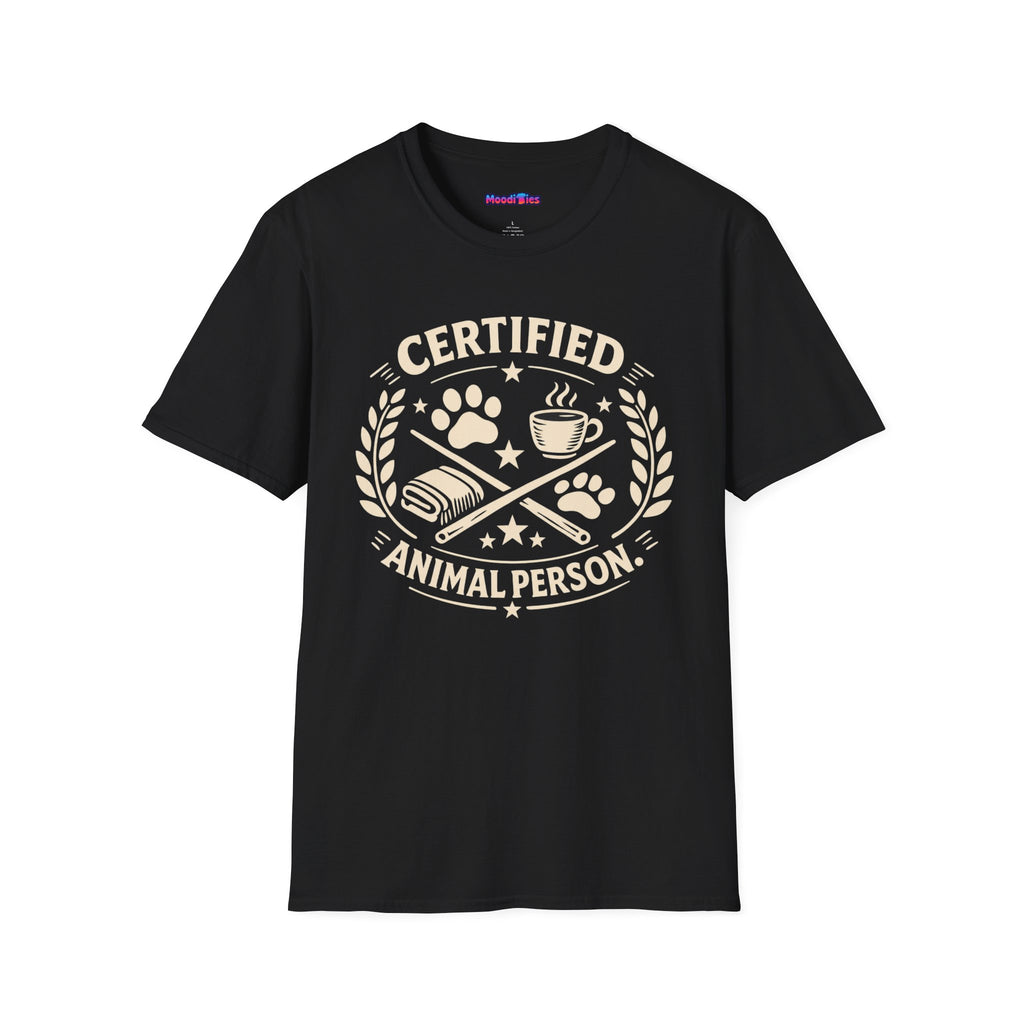 “Certified Animal Person” T-Shirt