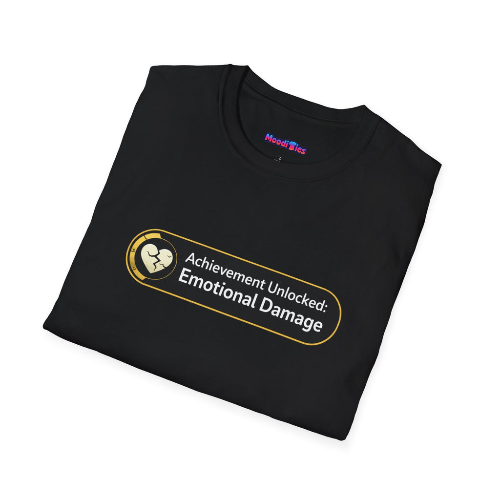 "Achievement Unlocked: Emotional Damage” Funny Graphic T-Shirt