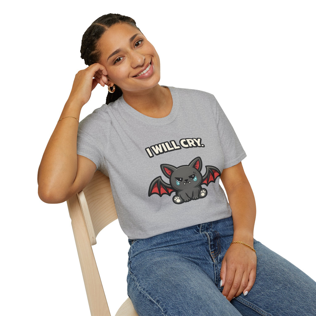 "I Will Cry" Kawaii Baby Bat T-Shirt