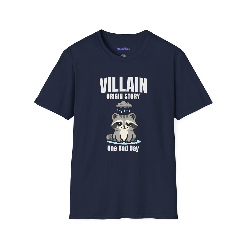 "Villain Origin Story: One Bad Day" Raccoon T-Shirt