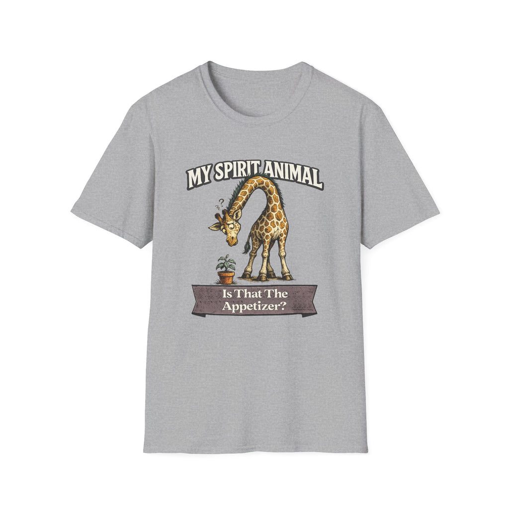 "My Spirit Animal: Giraffe (Is That The Appetizer)" T-Shirt