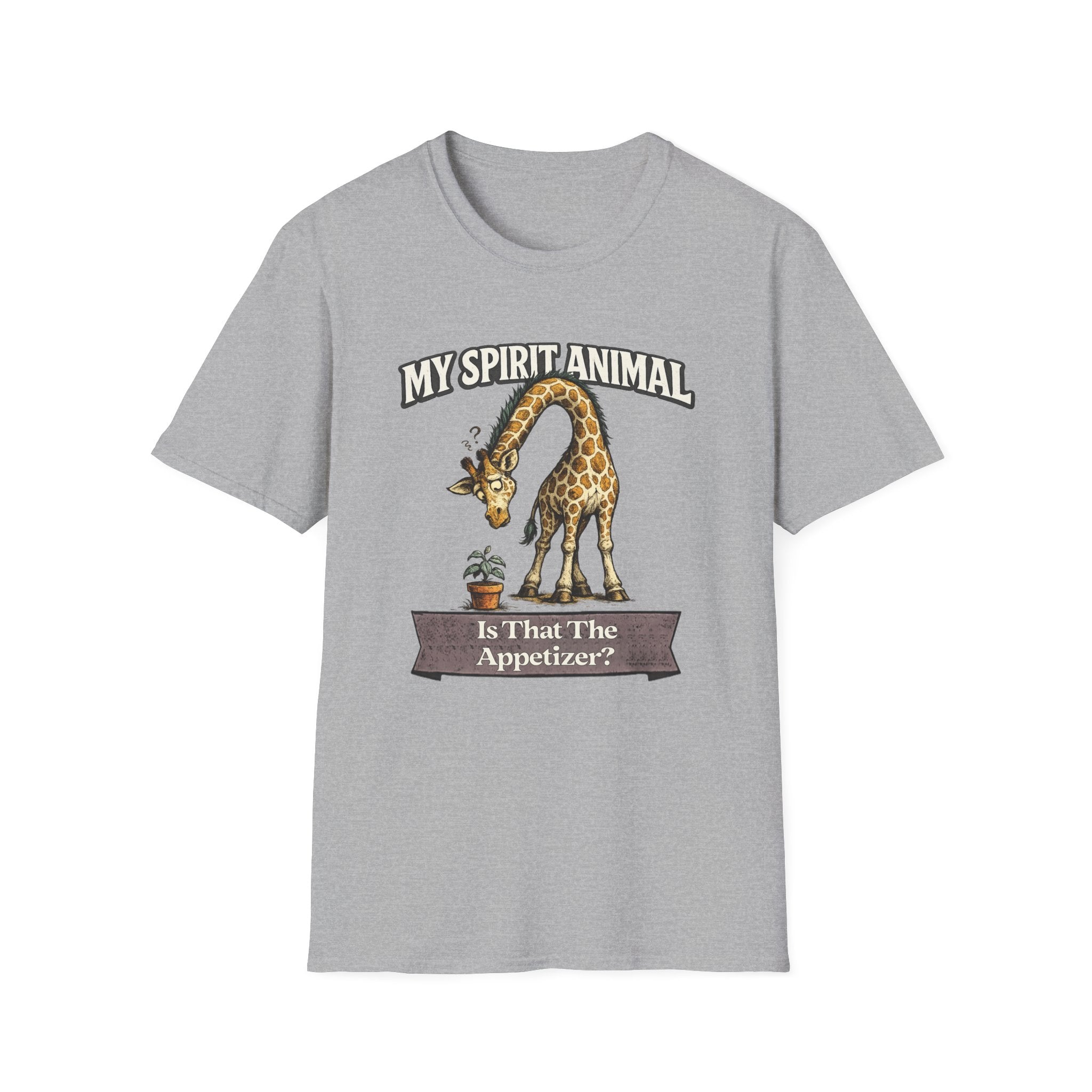"My Spirit Animal: Giraffe (Is That The Appetizer)" T-Shirt