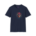 Entangled Heart T-Shirt — X-Ray Anatomical Heart Graphic Tee