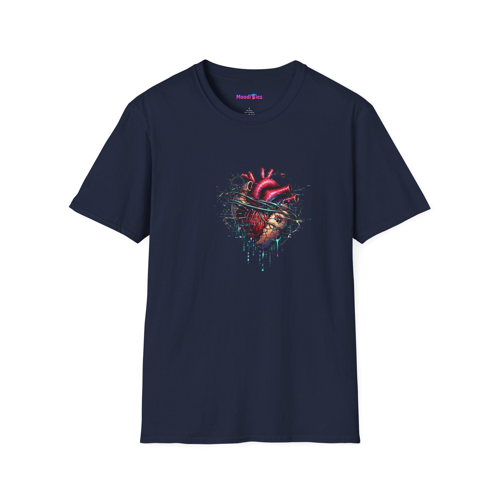 Entangled Heart T-Shirt — X-Ray Anatomical Heart Graphic Tee