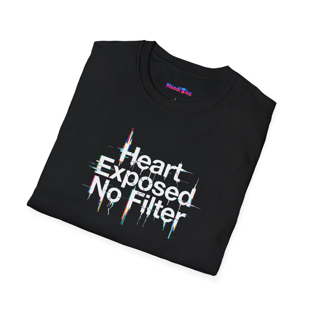 "Heart Exposed No Filter" Graphic T-Shirt