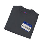 "Hello My Name Is Misanthrope" Name Tag T-Shirt — Funny Introvert Graphic Tee