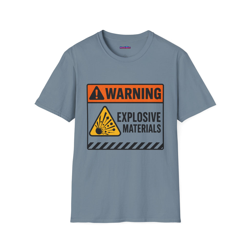"Warning: Explosive Materials" Warning Sign T-Shirt