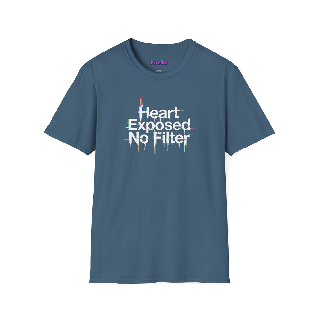"Heart Exposed No Filter" Graphic T-Shirt
