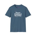 "Heart Exposed No Filter" Graphic T-Shirt