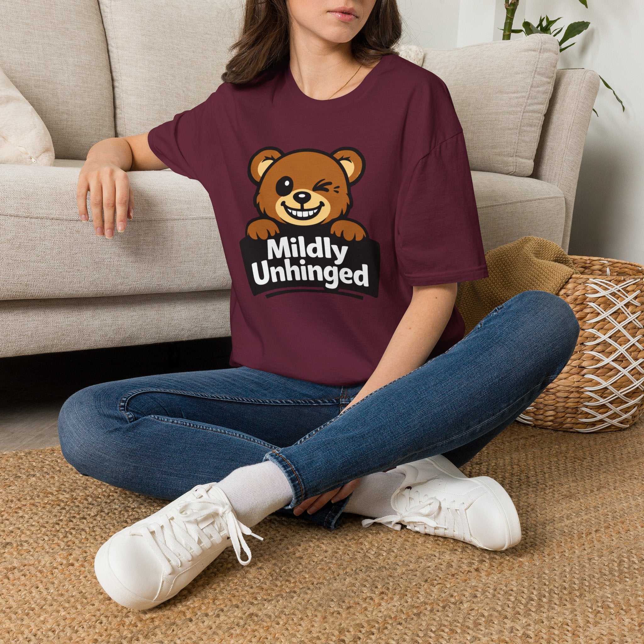 "Mildly Unhinged" Bear T-Shirt