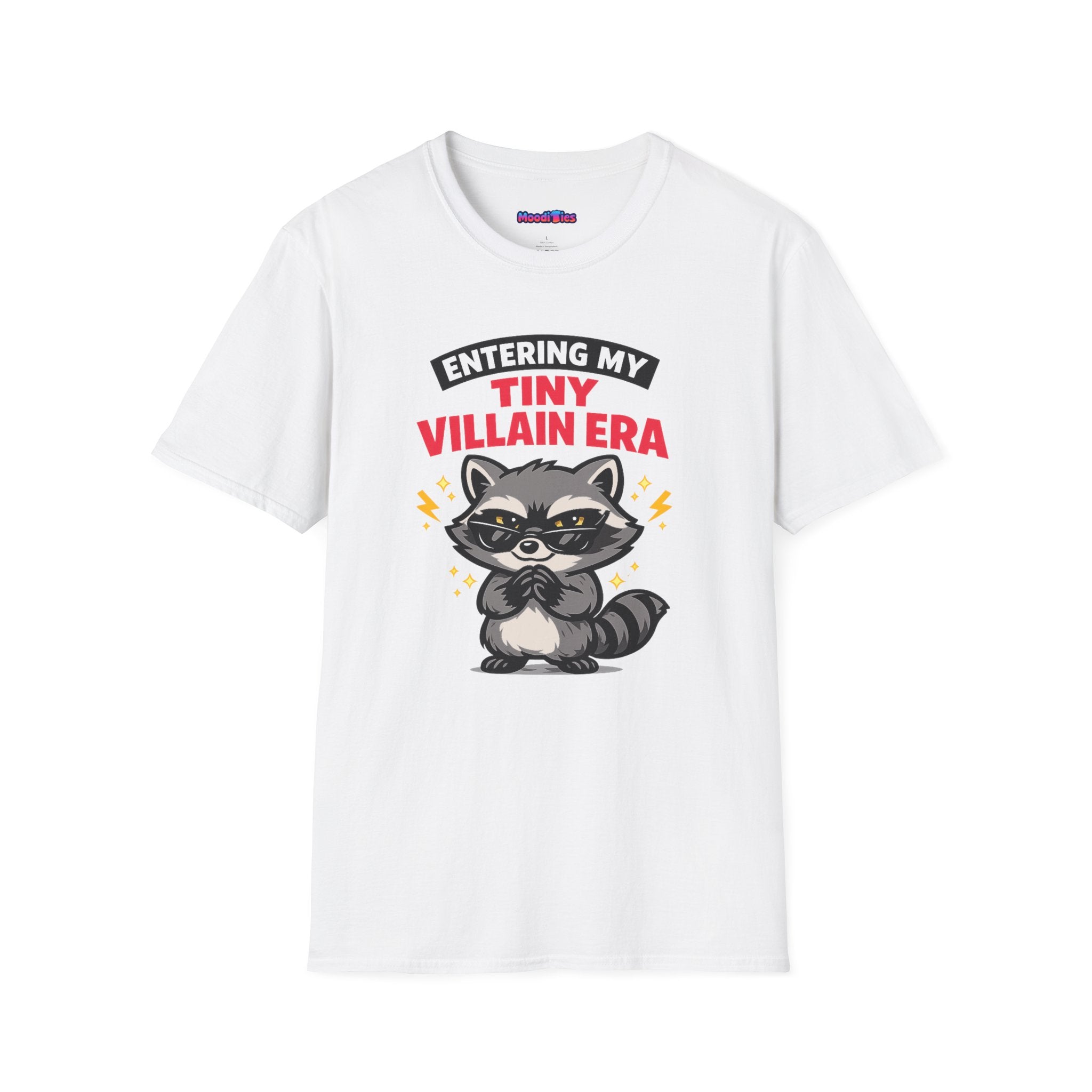 "Entering My Tiny Villain Era" Naughty Raccoon T-Shirt