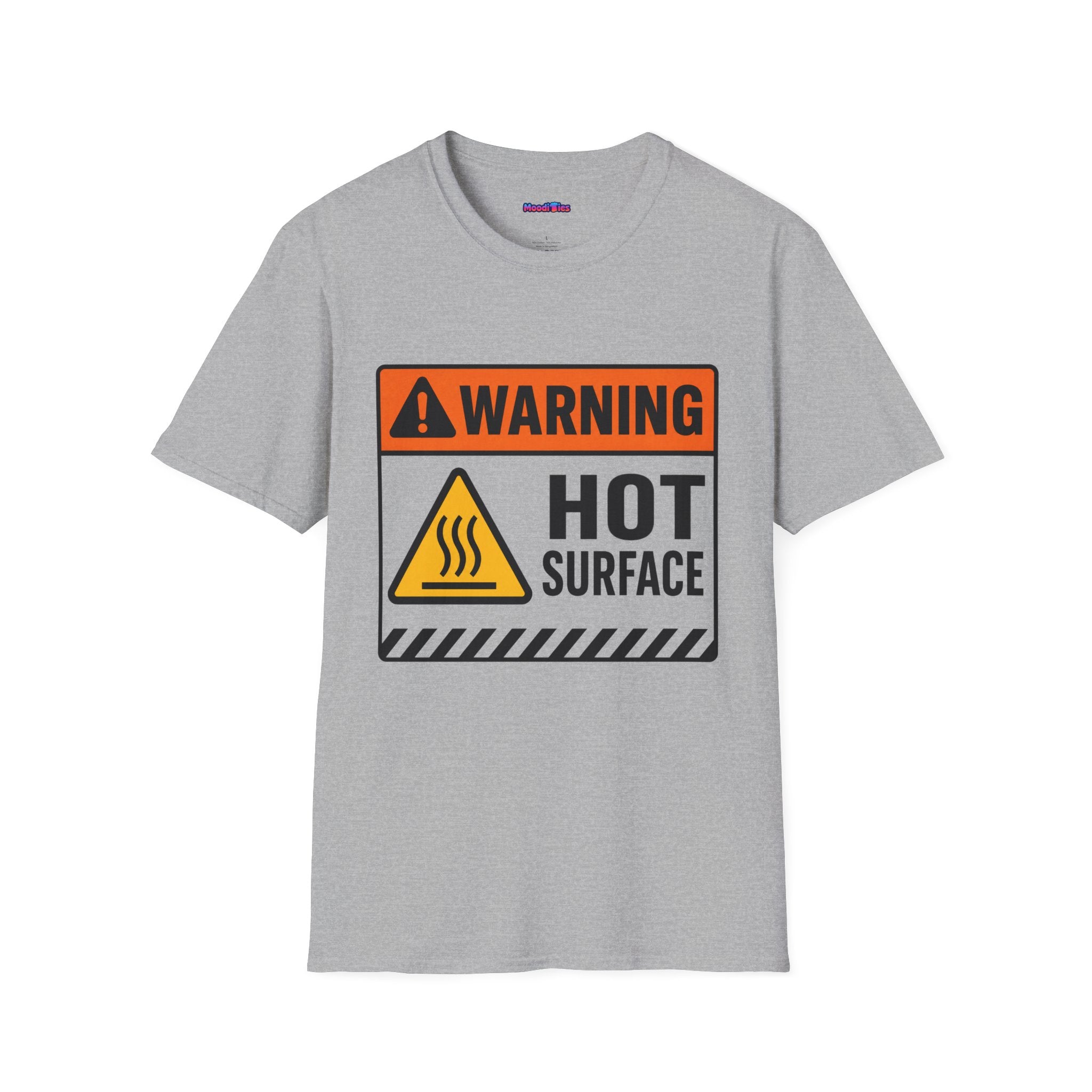 "Warning: Hot Surface" Warning Sign T-Shirt