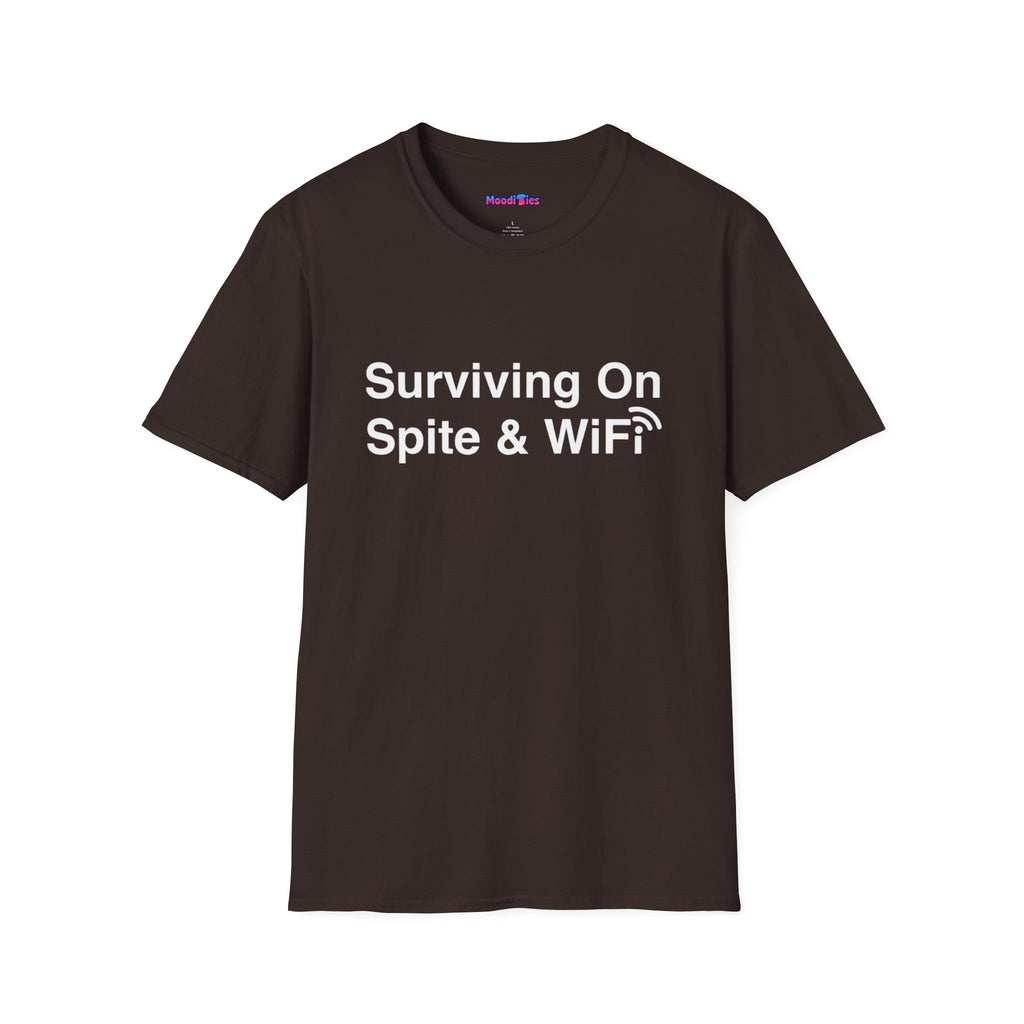 "Surviving On Spite & WiFi" T-Shirt