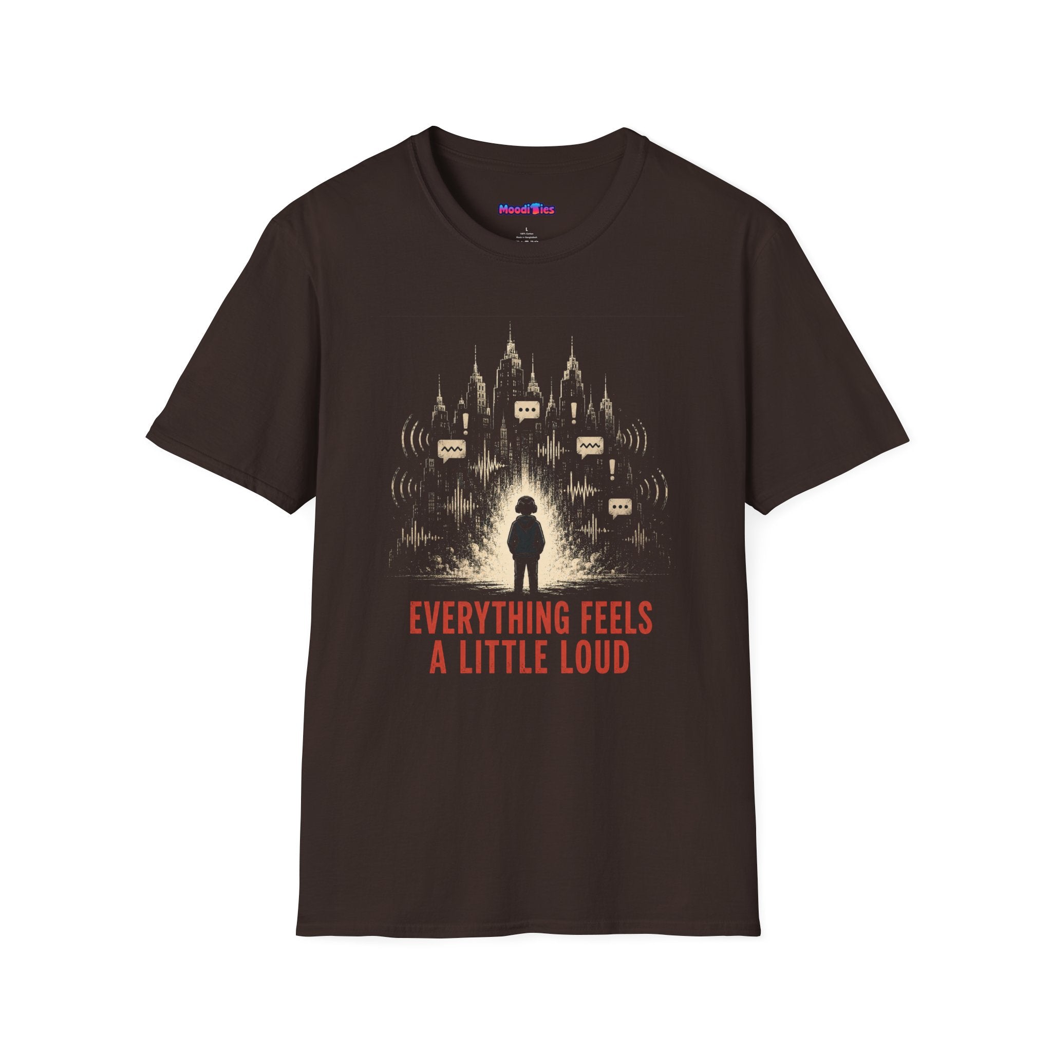 "Everything Feels A Little Loud" Noise City Skyline T-Shirt