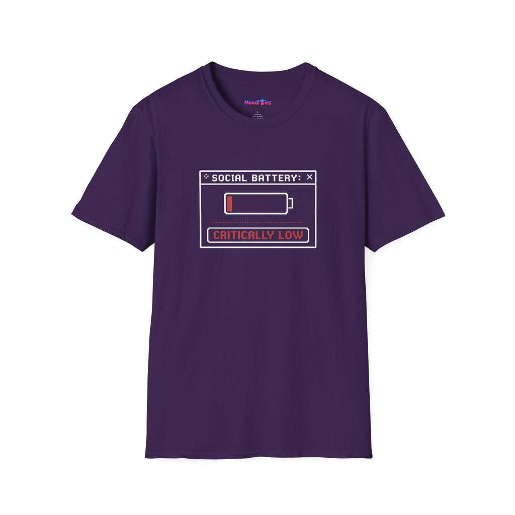 "Social Battery: Critically Low" T‑Shirt
