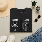"Self-Awareness Ruined Everything" Before and After T-Shirt