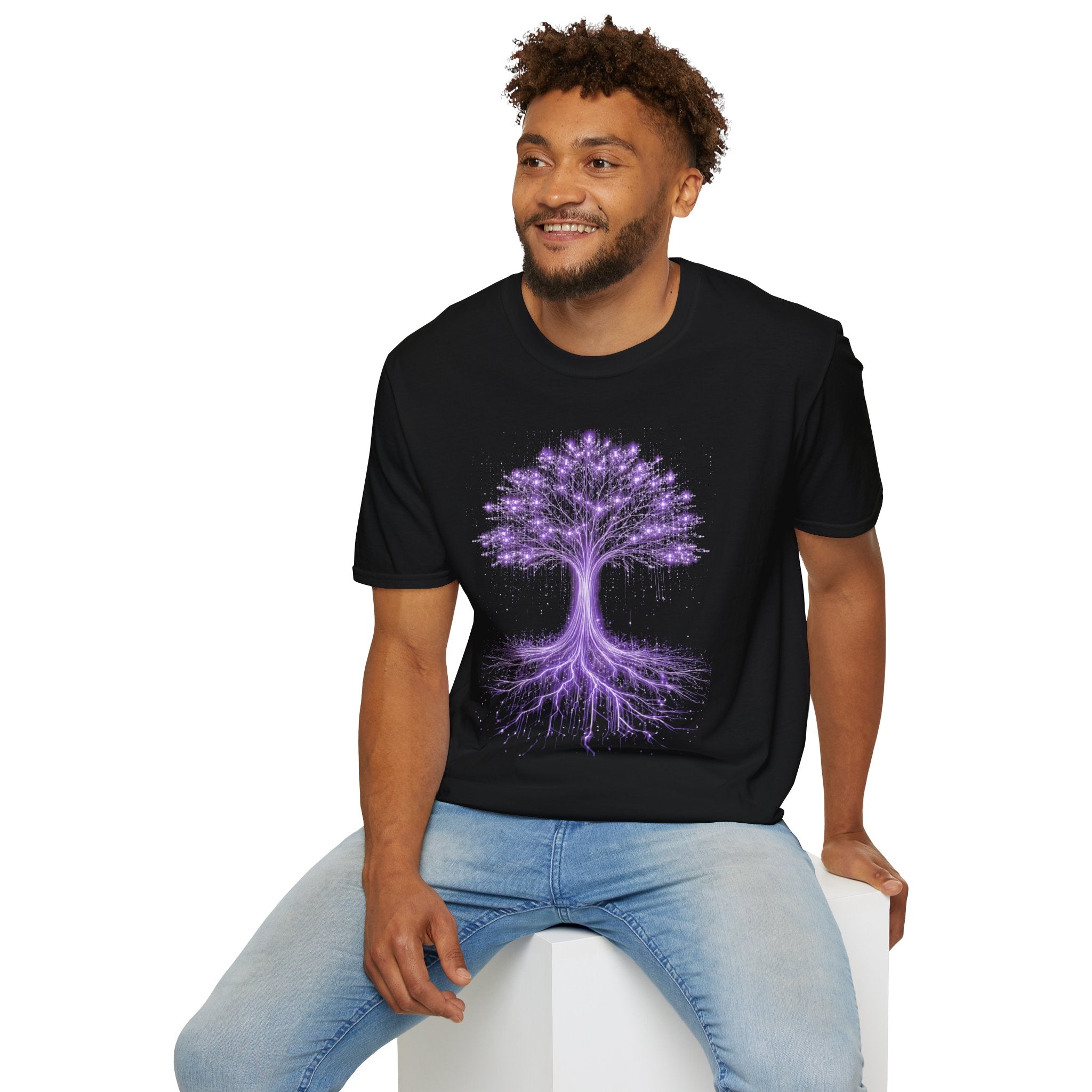 Digital Tree of Life (Purple) Graphic T-Shirt