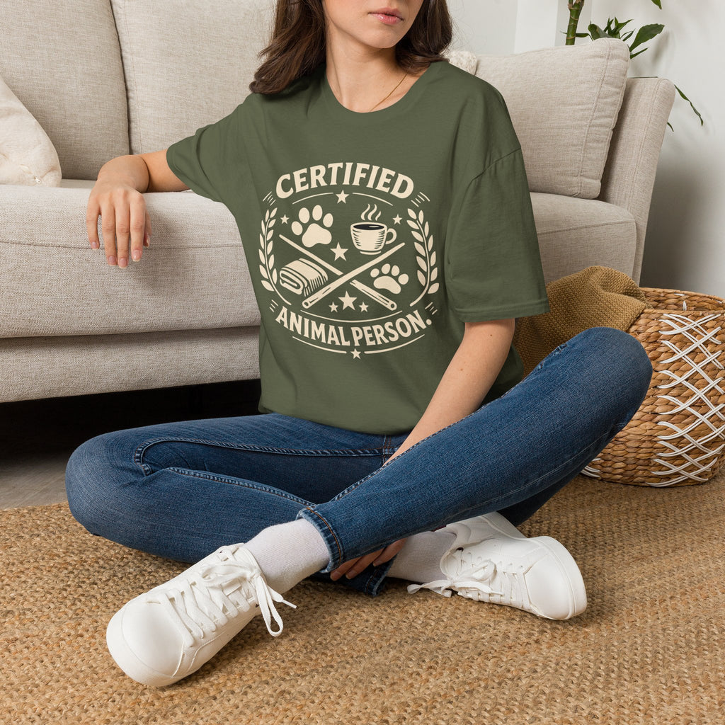 “Certified Animal Person” T-Shirt