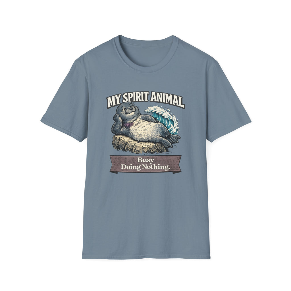 "My Spirit Animal: Seal (Busy Doing Nothing)" T-Shirt