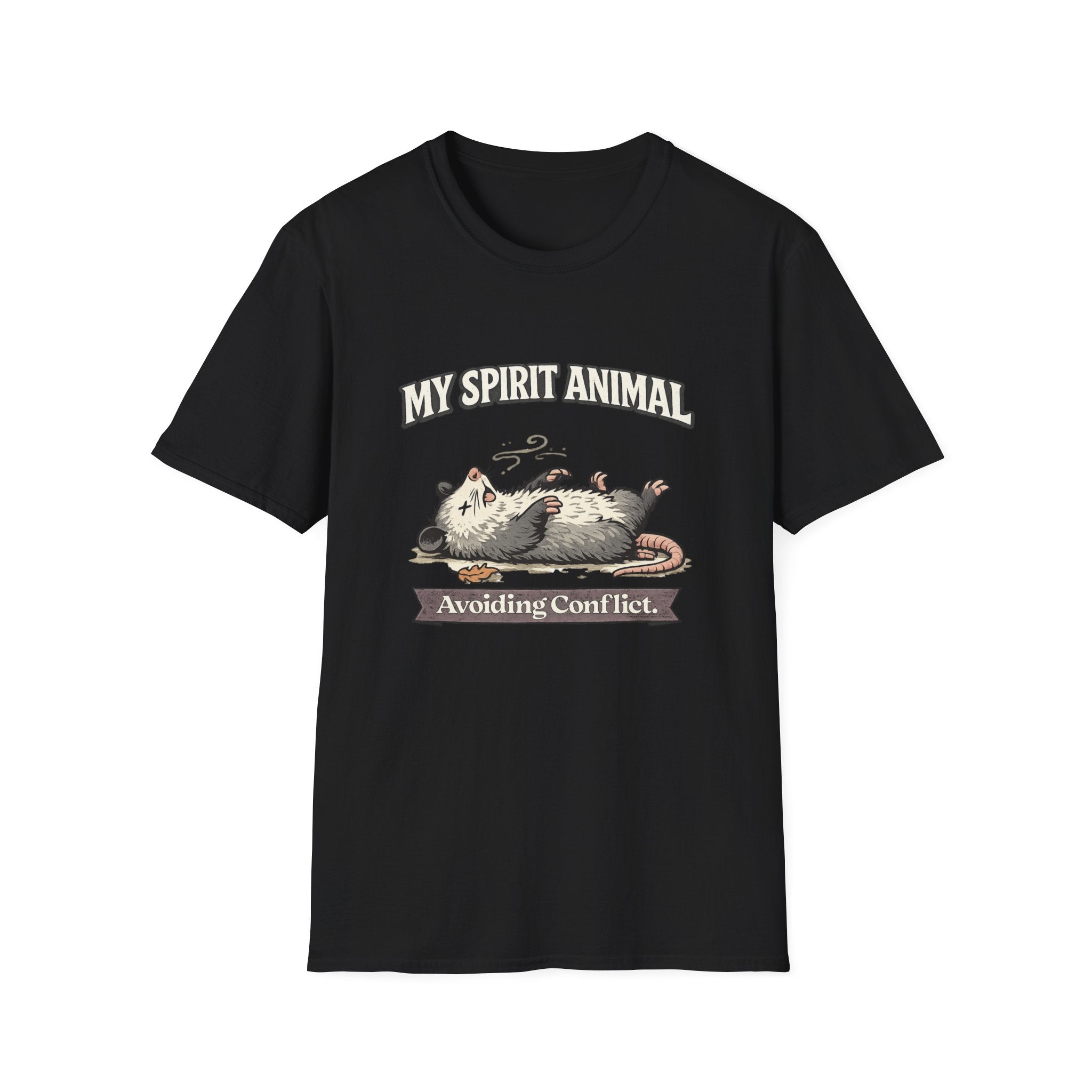 "My Spirit Animal: Possum (Avoiding Conflict)" T-Shirt