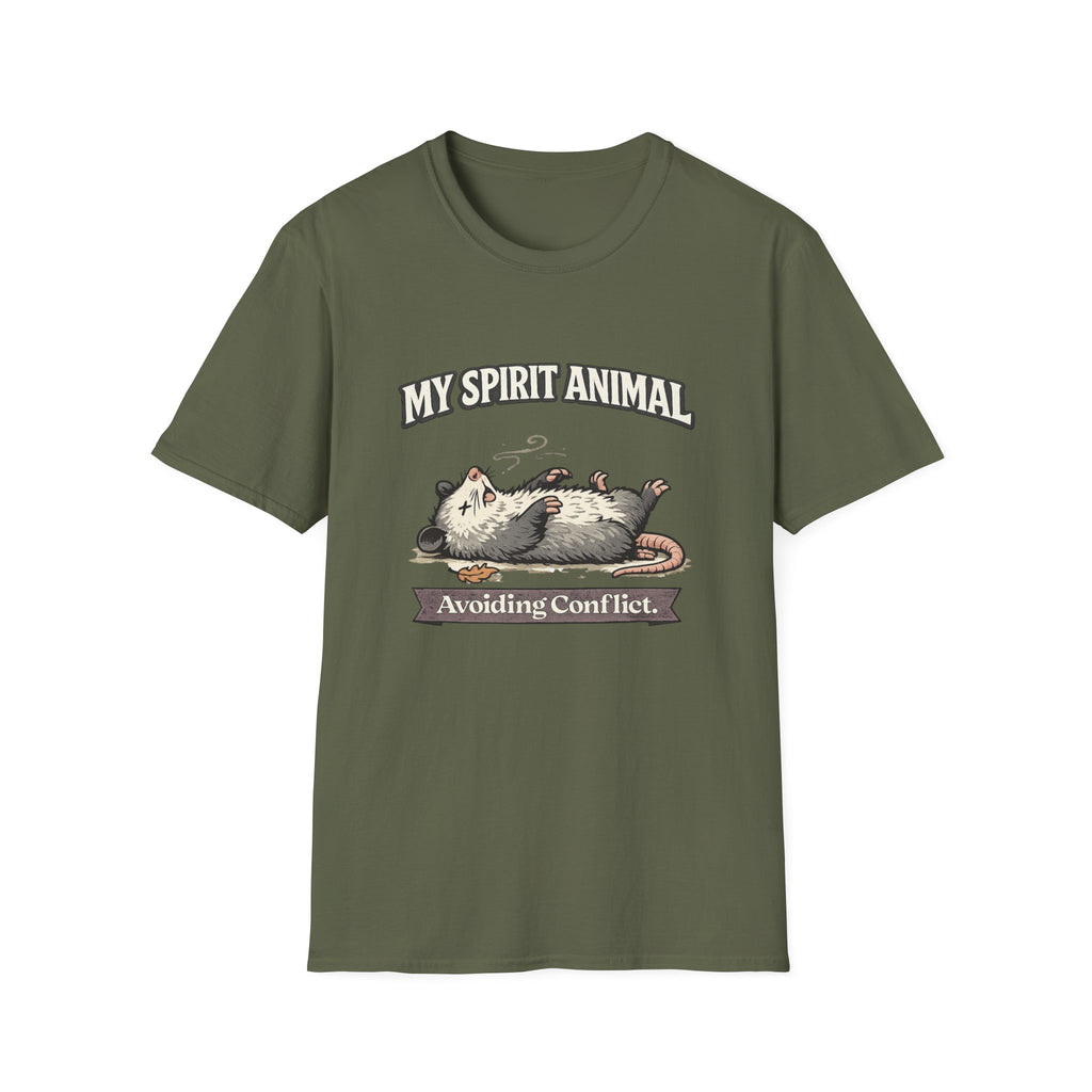 "My Spirit Animal: Possum (Avoiding Conflict)" T-Shirt
