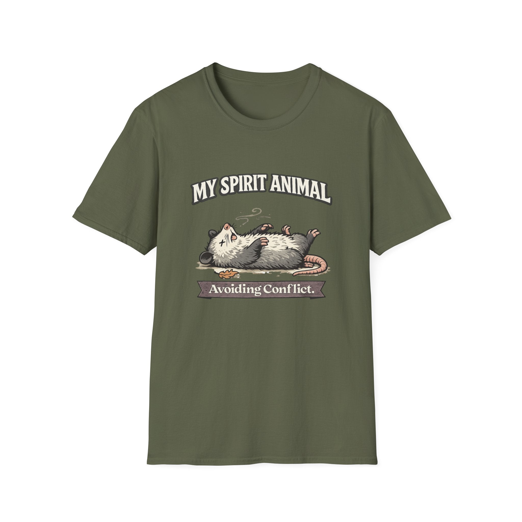 "My Spirit Animal: Possum (Avoiding Conflict)" T-Shirt