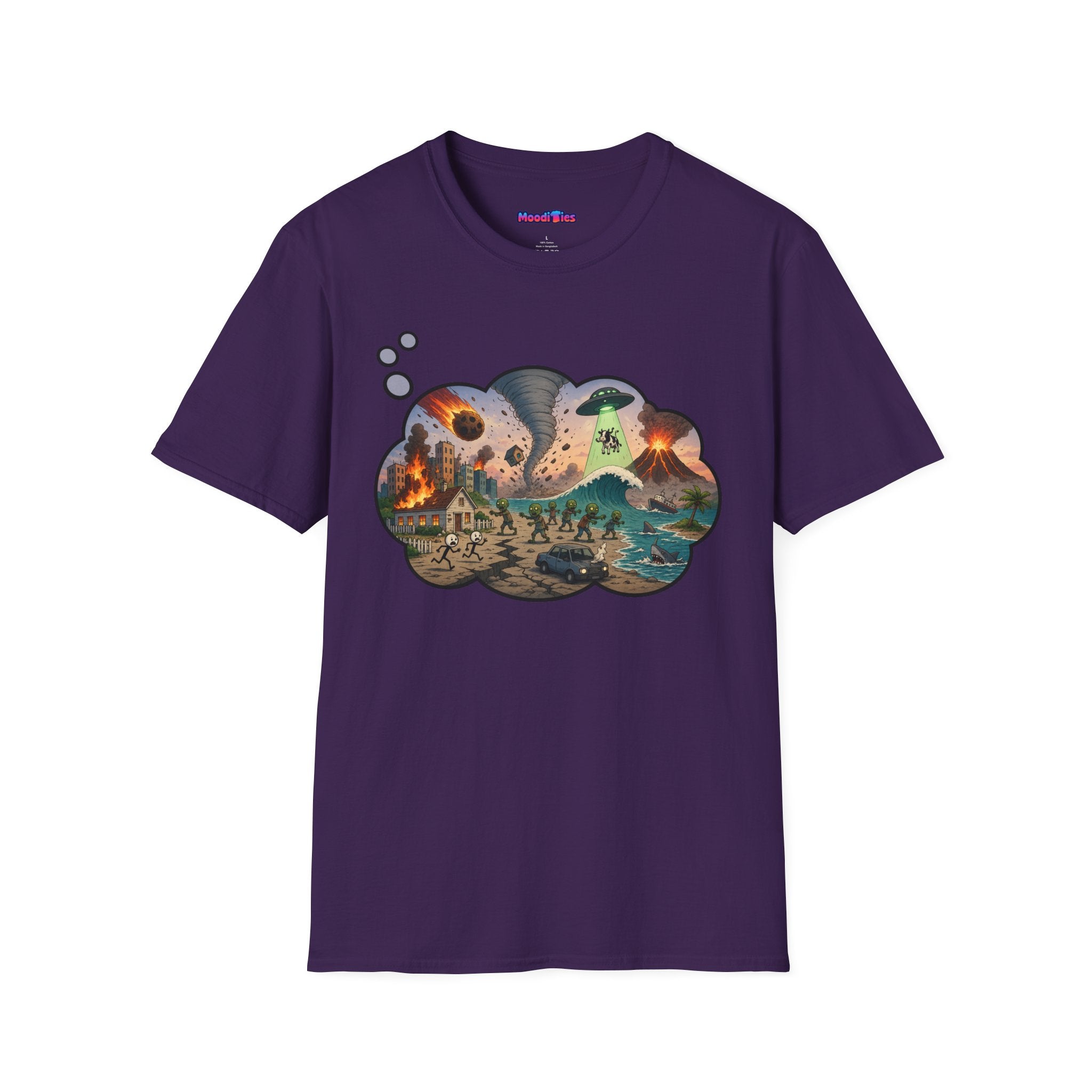 "End of the World, Day 2" Anxiety Thought Bubble T-Shirt