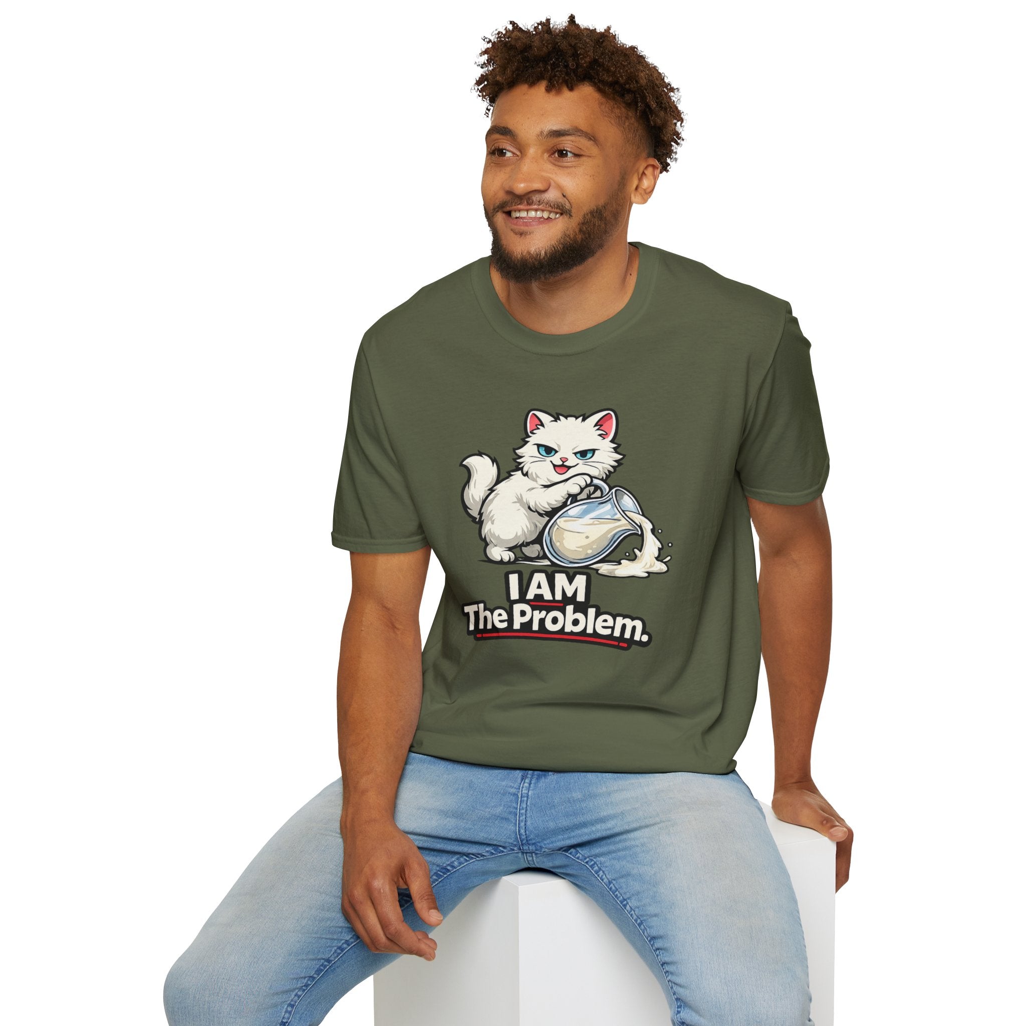 "I AM The Problem" Cat That Got the Cream T-Shirt