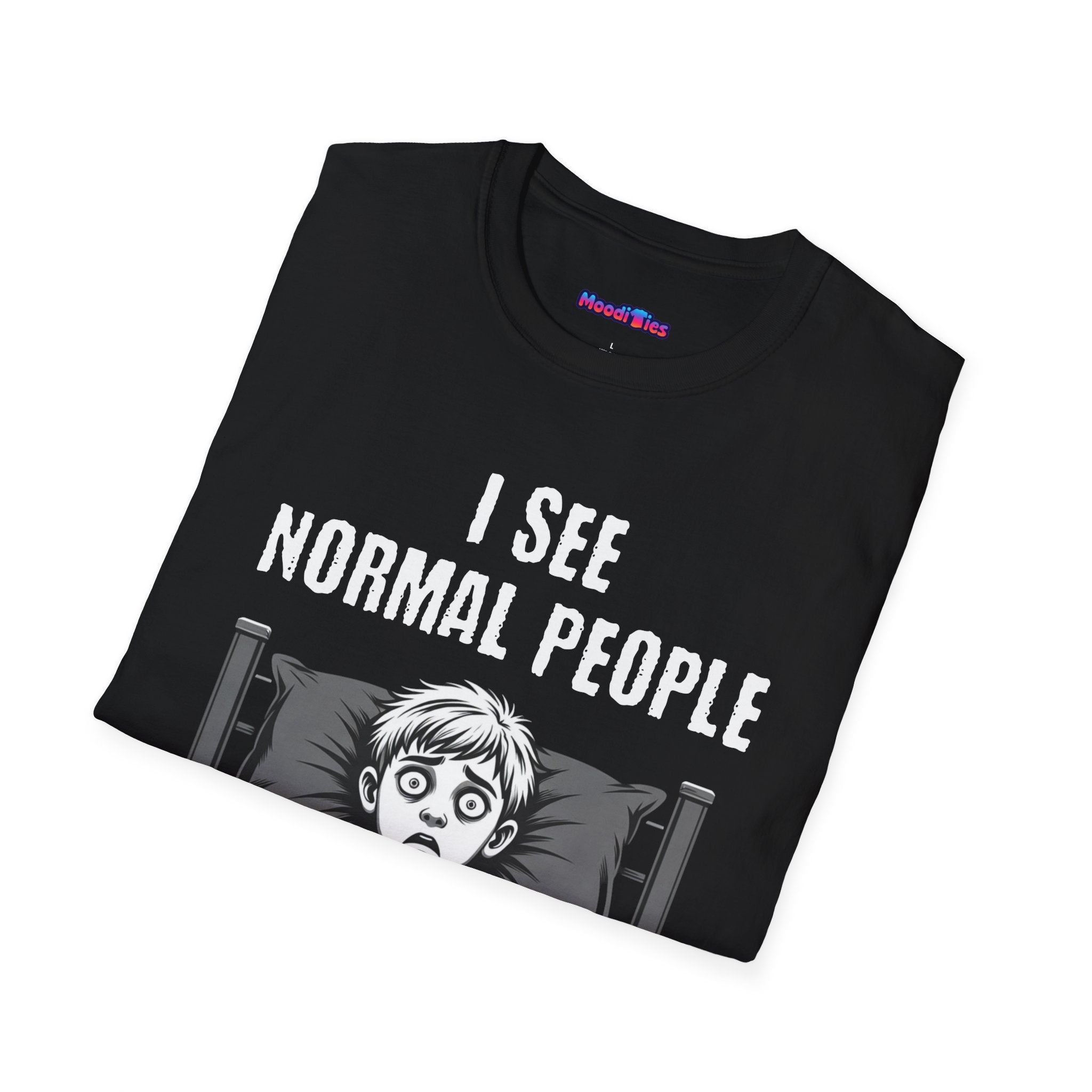 "I See Normal People" Spooked Boy T-Shirt