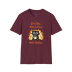 "I’m Fine This Is Fine We're All Fine" Fried Owl T-Shirt