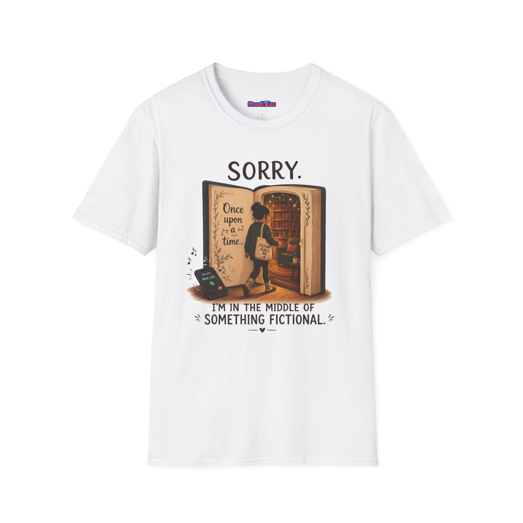 "Sorry. I'm In the Middle of Something Fictional." Book Portal T-Shirt