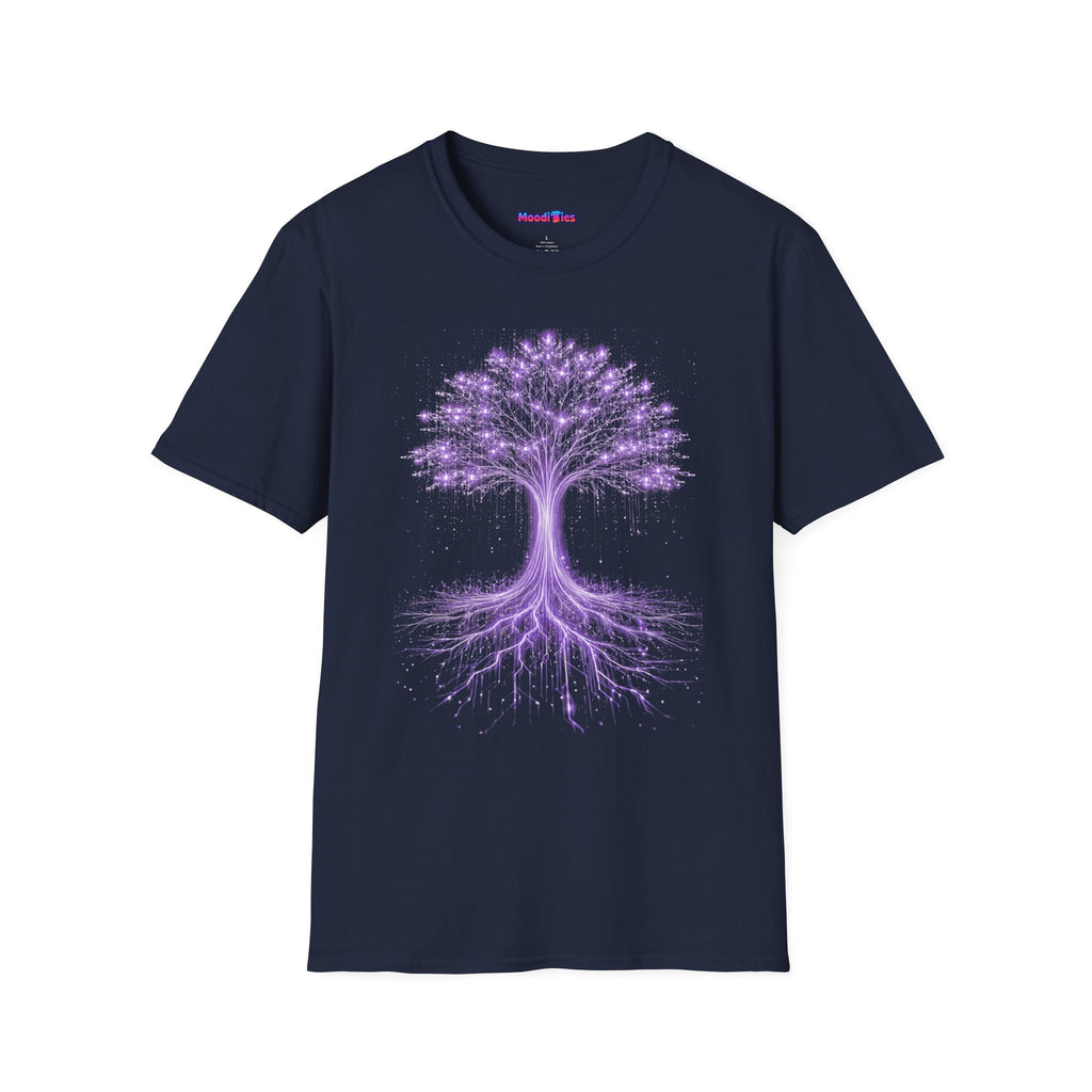 Digital Tree of Life (Purple) Graphic T-Shirt