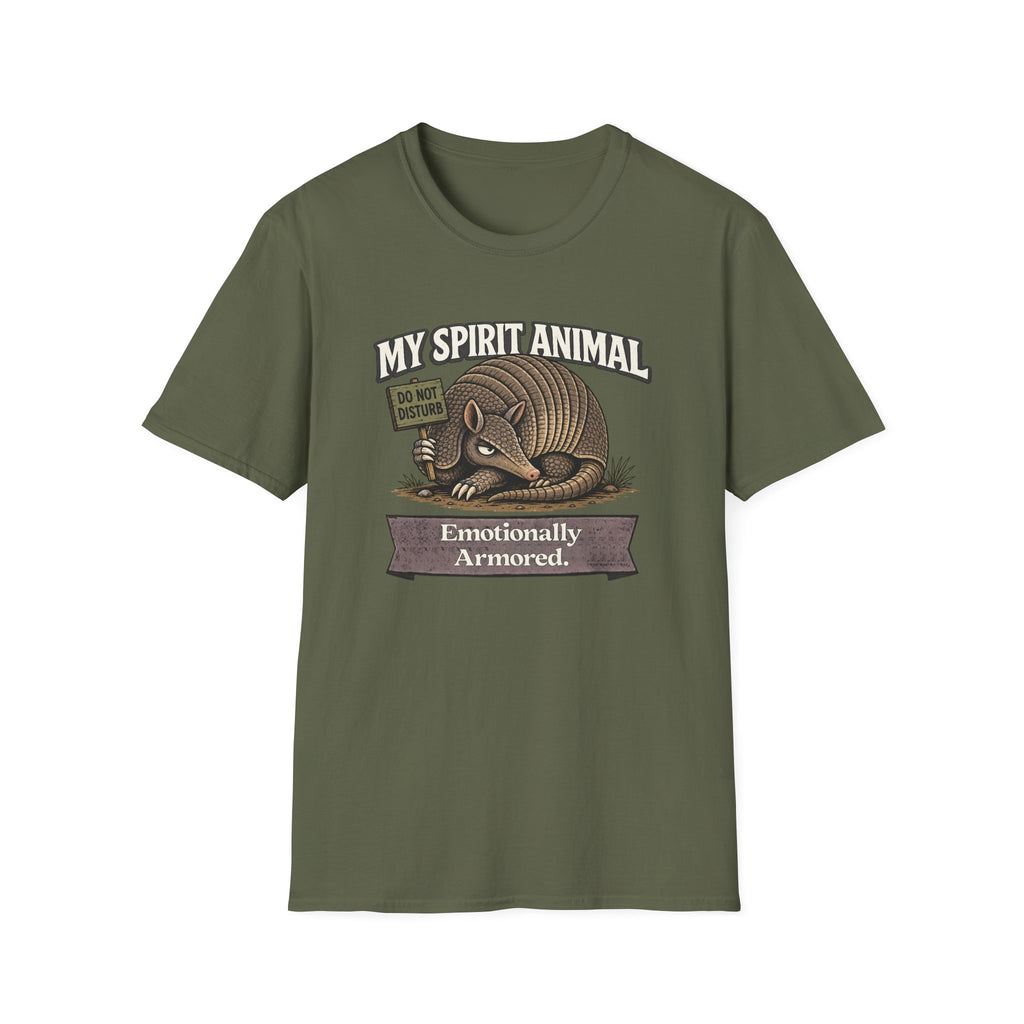 "My Spirit Animal: Armadillo (Emotionally Armored)" T-Shirt