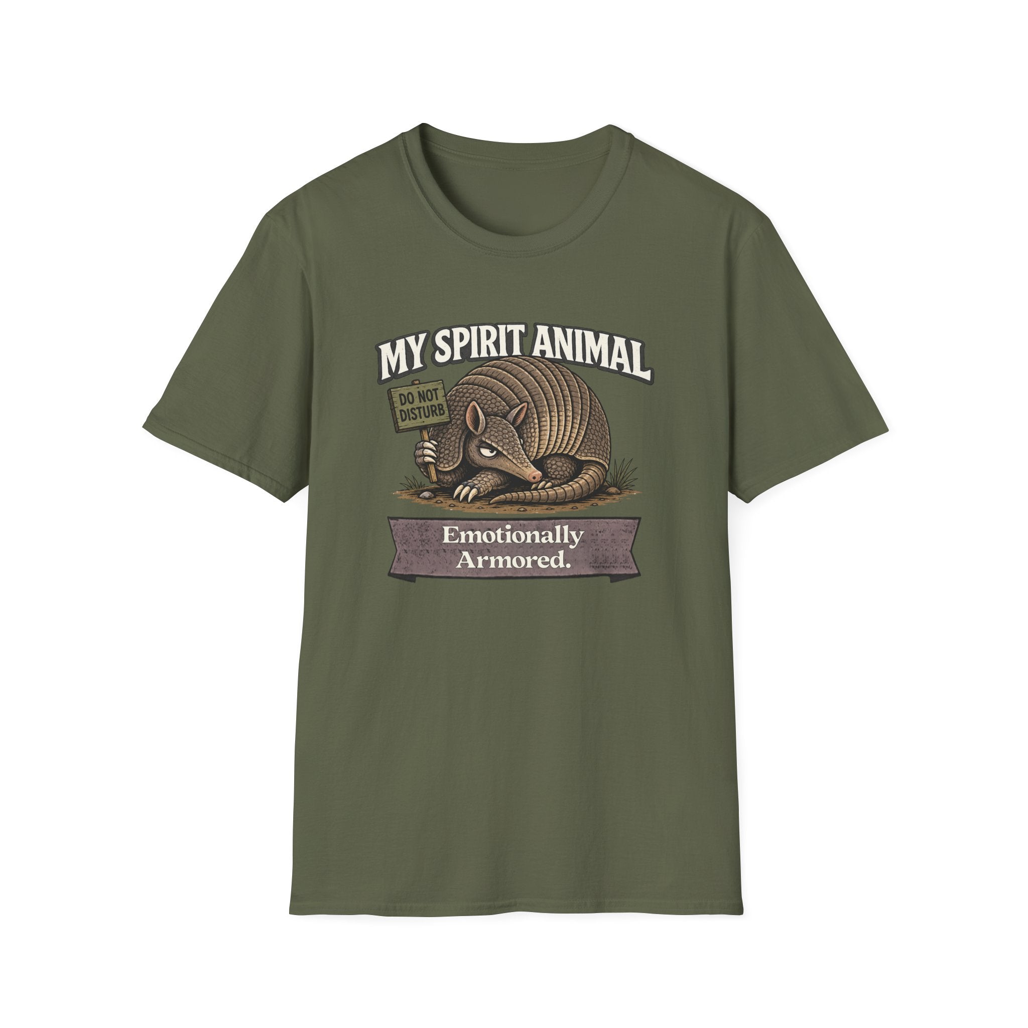 "My Spirit Animal: Armadillo (Emotionally Armored)" T-Shirt