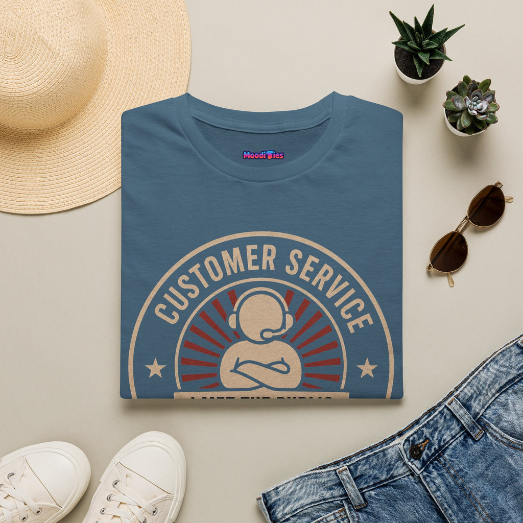 "Customer Service Survivor: I Met The Public, I’m Not Impressed" T-Shirt