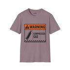 "Warning: Compressed Gas" Warning Sign T-Shirt