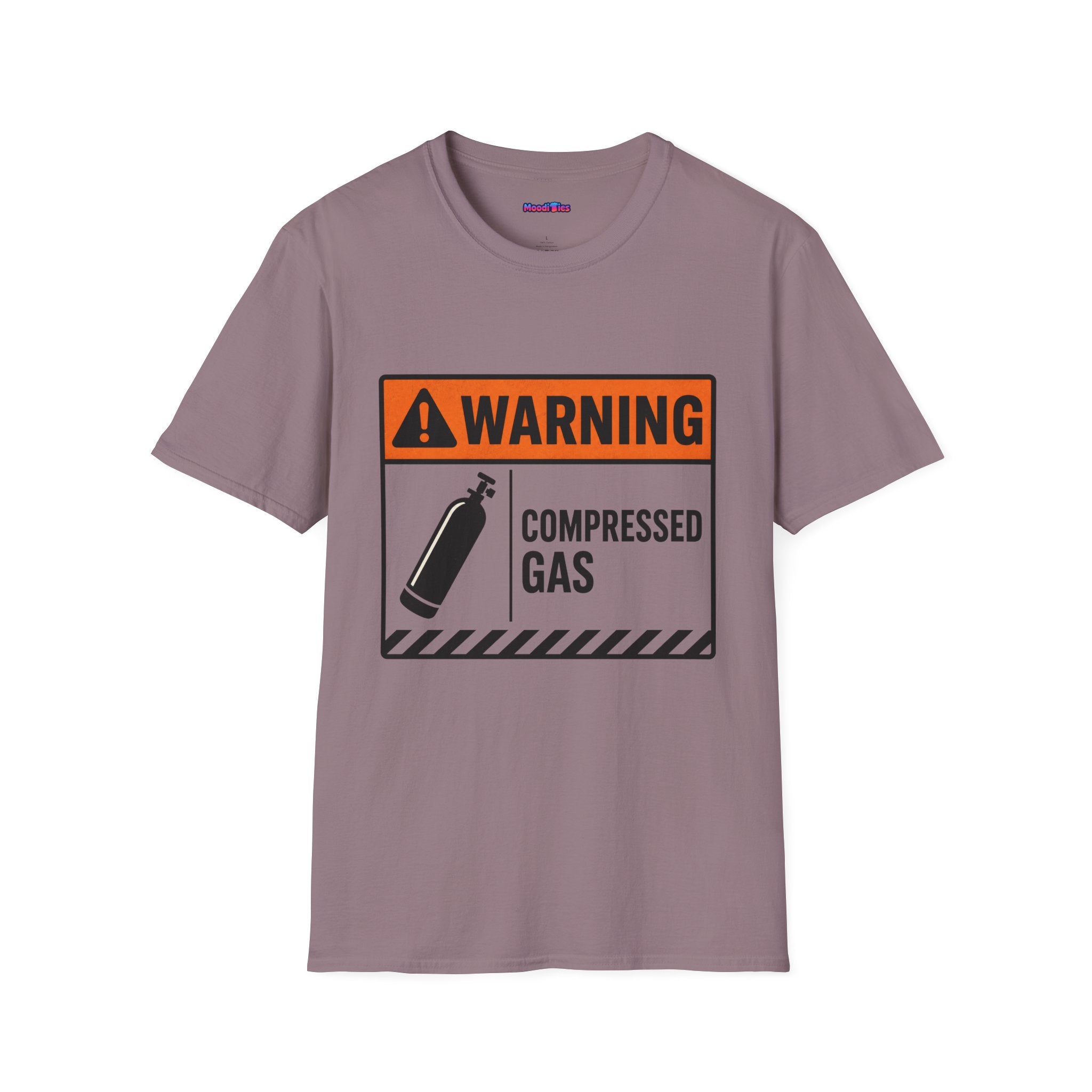 "Warning: Compressed Gas" Warning Sign T-Shirt