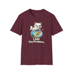 "I AM The Problem" Cat with Goldfish T-Shirt