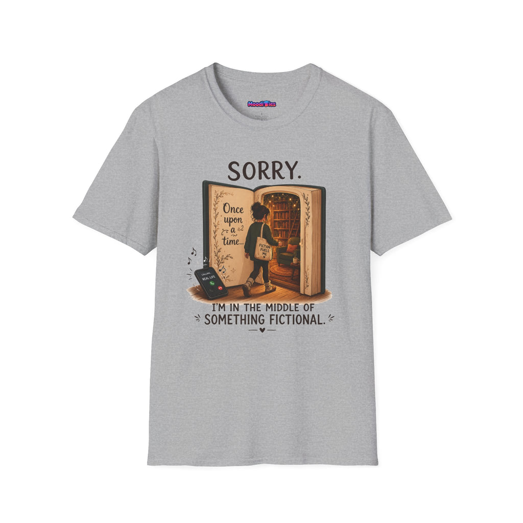 "Sorry. I'm In the Middle of Something Fictional." Book Portal T-Shirt