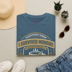"I Survived Monday" Achievement Ribbon T-Shirt