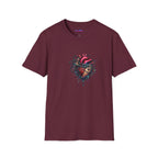 Entangled Heart T-Shirt — X-Ray Anatomical Heart Graphic Tee