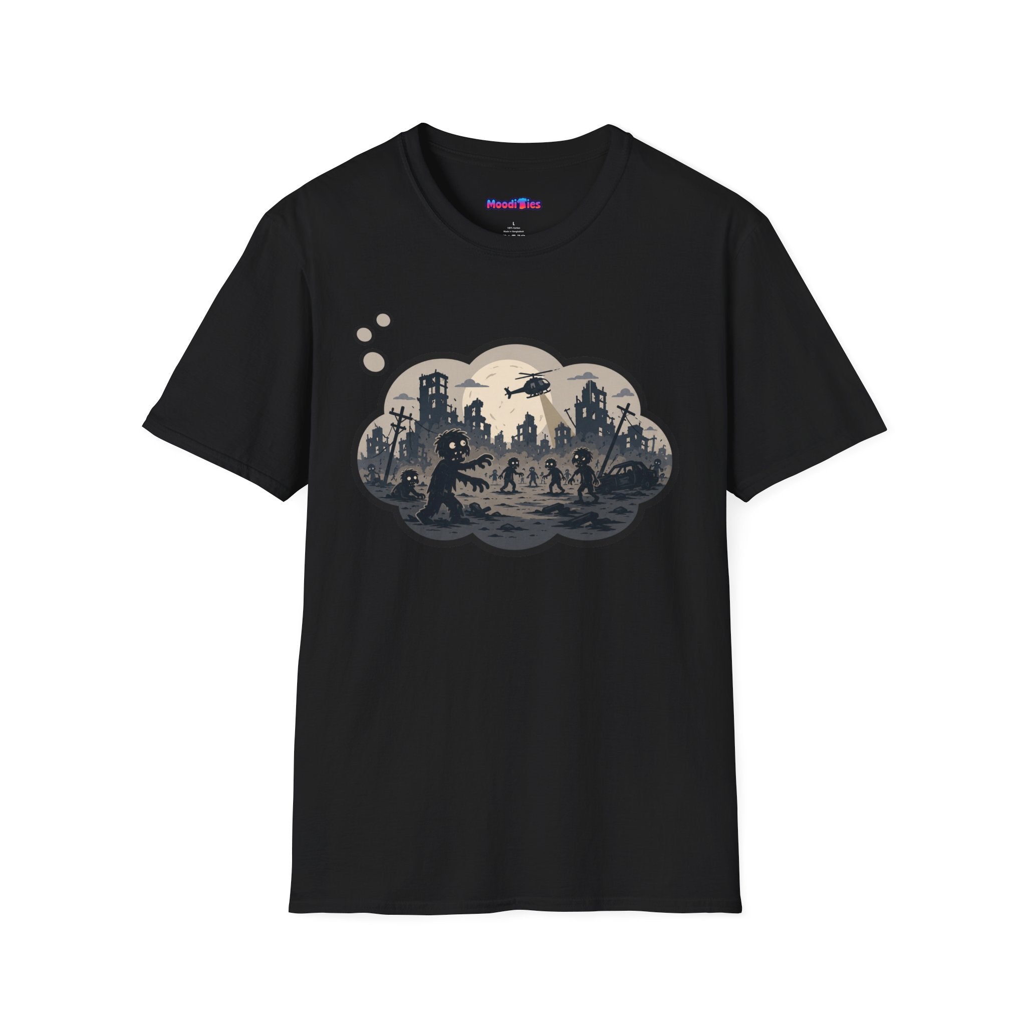 "Zombie Apocalypse" Anxiety Thought Bubble T-Shirt