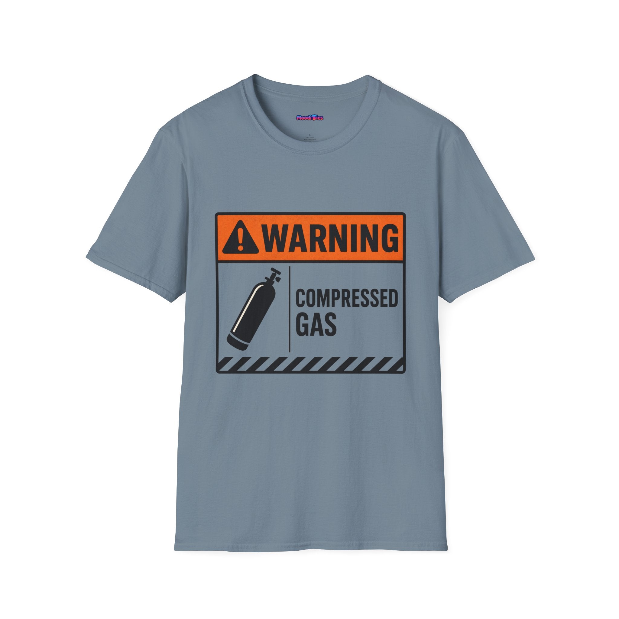 "Warning: Compressed Gas" Warning Sign T-Shirt