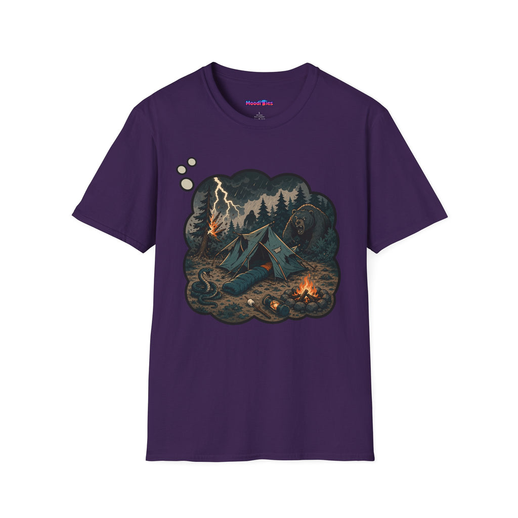 Camping Anxiety Thought Bubble T-Shirt