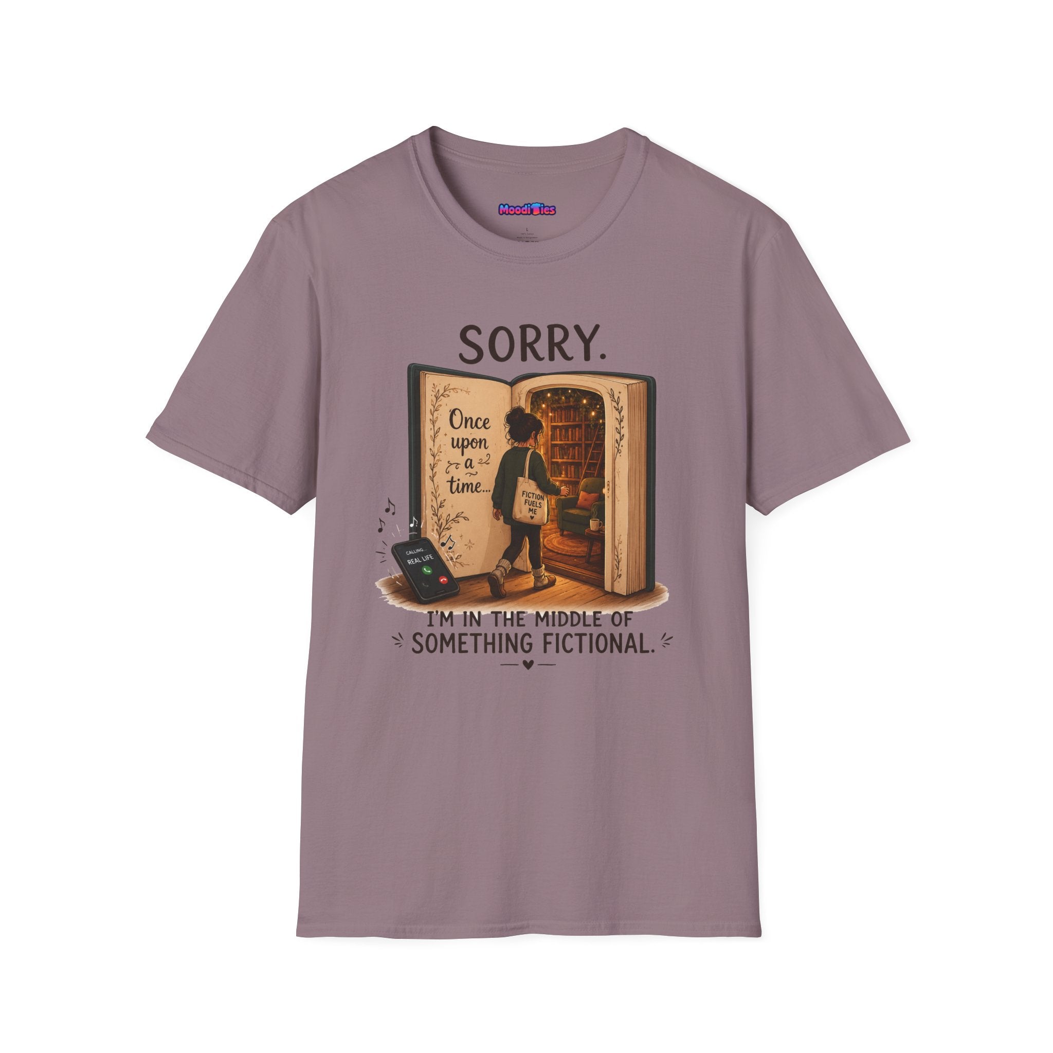 "Sorry. I'm In the Middle of Something Fictional." Book Portal T-Shirt