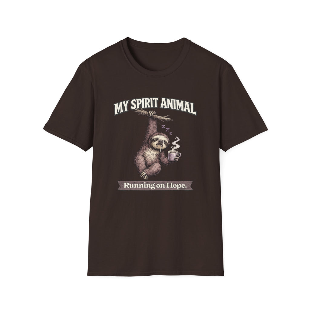 "My Spirit Animal: Sloth (Running on Hope)" T-Shirt