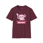 "Currently Choosing Violence" Axolotl T-Shirt