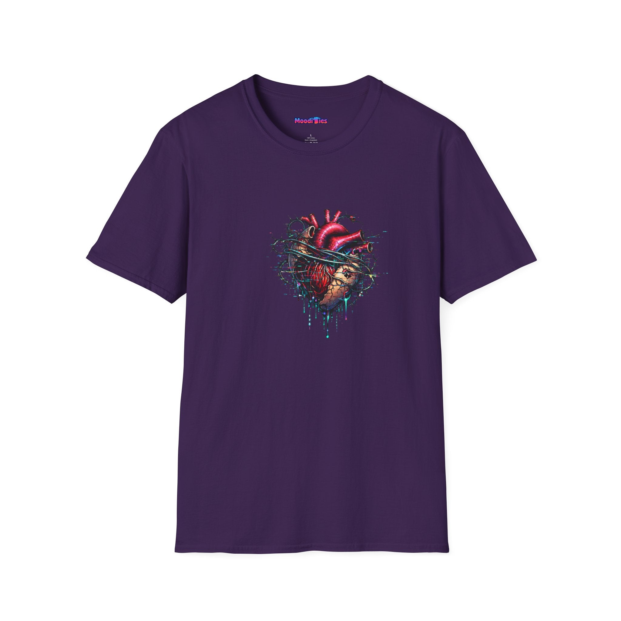 Entangled Heart T-Shirt — X-Ray Anatomical Heart Graphic Tee