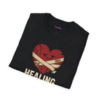 "Healing, But Make It Ironic" Bandaged Heart T-Shirt